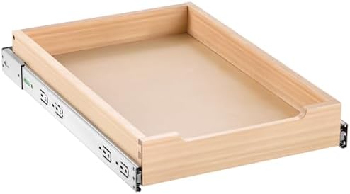 VEVOR Pull Out Cabinet Organizer, 14"W x 21"D Cabinet Drawer, Soft Close Slide out Shelf, Heavy-Duty Sliding Wood Drawer, Bottom Mount Size（14.5"W x 23"D）and Side Mount Size（15"W x 23"D）