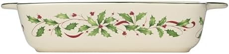 Lenox Holiday Christmas Stoneware Square Baking Dish