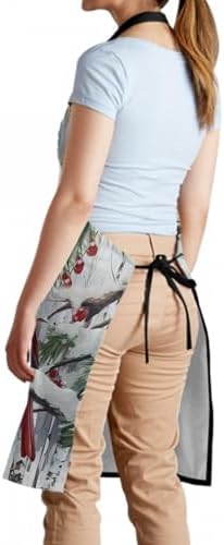 Giwawa Apron Unisex Resistant 33 x 28 inches with 2 Pockets Cooking Kitchen Aprons Suitable for BBQ Grill Drawing Haircut