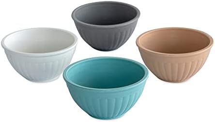 Nordic Ware Mini Prep and Serve Mixing Bowls Set, 4-Piece, Earth-Tones