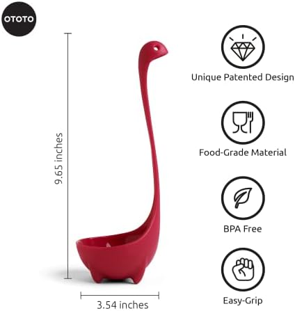 The Original Nessie Ladle by OTOTO - Soup Ladle, Cute Gifts, Funny Kitchen Gadgets, Loch Ness design, Cooking Gifts for Mom - Cute and Practical Kitchen Utensils - Unique Gifts for Women, Mothers Day