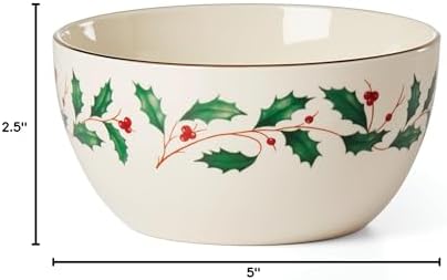 Lenox Holiday Porcelain Christmas Decorative Bowl