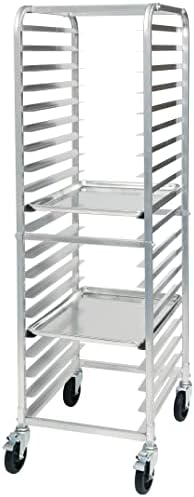 Winco 20-Tier Aluminum Sheet Pan Rack with Brake