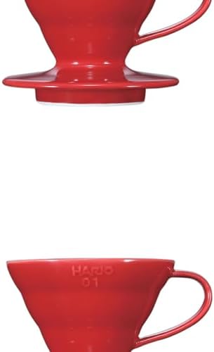 Hario V60 Ceramic Coffee Dripper Pour Over Cone Coffee Maker Size 01, White