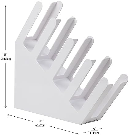 Mind Reader Cup and Lid Dispenser, Countertop Org, Coffee Bar, Beverage Cup, Kitchen, Breakroom, 4"L x 18"W x 16"H, White