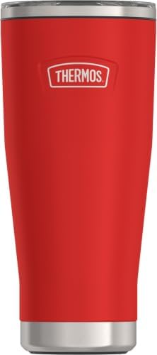 THERMOS ICON SERIES, Stainless Steel Tumbler with Slide Lock, 18 Ounce, Crimson