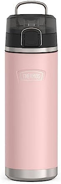 THERMOS ICON SERIES Stainless Steel Water Bottle with Spout - 24 Ounce, Sunset Pink - Vacuum Insulated Water Bottle with Lid