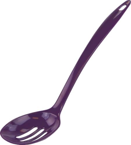 Reston Lloyd 6 Piece Kitchen Utensil Holder for kitchen counter, Utensils crock with Heat Resistant Spoon, Slotted Spoon, Ladle, Spatula BPA Free, Plum