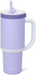 Ello Oasis 30oz Insulated Stainless Steel Tumbler with Straw,Twilight Blush