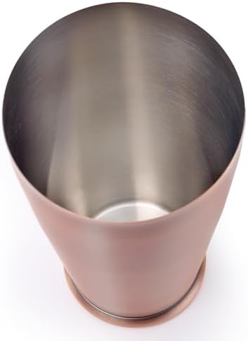 Barfly Cocktail Shaker with Weighted Bottom, Deluxe 28 oz, Antique Copper