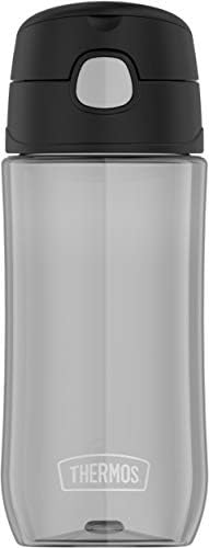 THERMOS FUNTAINER 16oz Plastic Bottle with Spout Lid, Black