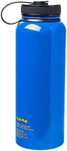 Silver Buffalo Pokémon Pikachu Bolt, Stainless Steel Water Bottle, 42oz