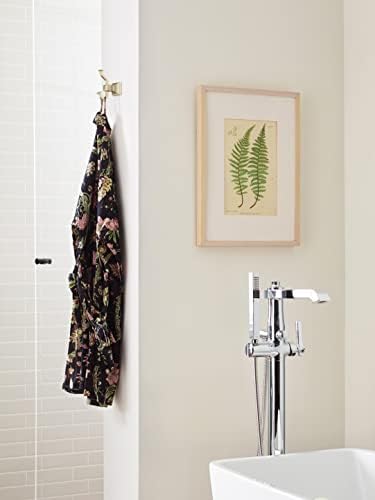 Amerock Mulholland Double Prong Golden Champagne Wall-Mounted Hook