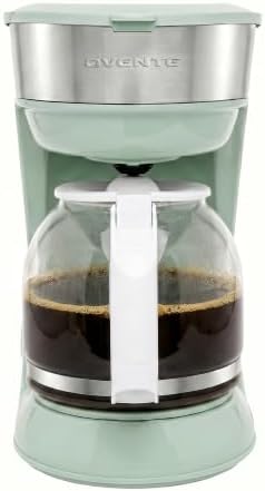 OVENTE 12-Cup Drip Coffee Maker with Easy On/Off Switch, Teal CM412LBL