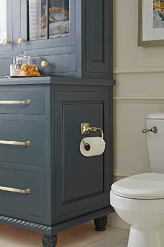 Amerock Stature 6-5/16" Golden Champagne Single Post Toilet Paper Holder