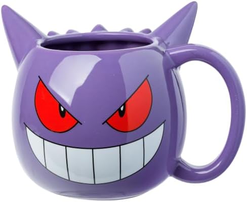 Silver Buffalo Pokémon Gengar, 3D Sculpted Mug, 20oz