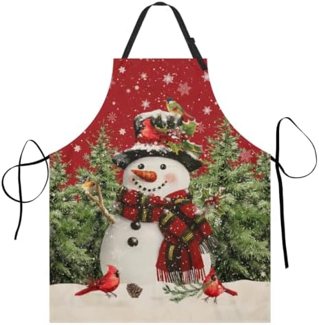 Giwawa Apron Unisex Resistant 33 x 28 inches with 2 Pockets Cooking Kitchen Aprons Suitable for BBQ Grill Drawing Haircut