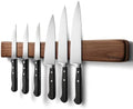 24 Inch Acacia Wood Magnetic Knife Holder with Multipurpose Use, Magnetic Knife Holders for Kitchen, Wooden Knife Rack, Magnet Strips for Knives & Metal Utensils, Tool Holder, Art Supply Organizer