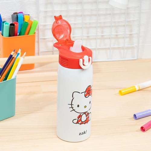 Zak Designs Sanrio Hello Kitty Sage 19oz Leak-Proof Straw Kids Water Bottle