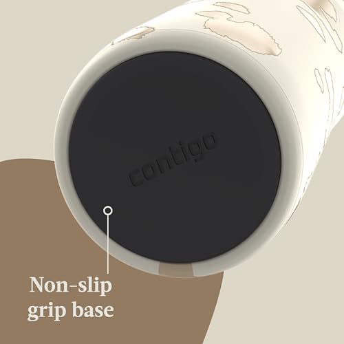 Contigo Streeterville 2.0 Insulated Stainless Steel Travel Tumbler with Flex Straw and AUTOCLOSE Lid, Reusable Iced Coffee Cup, 24oz, Oatlmilk
