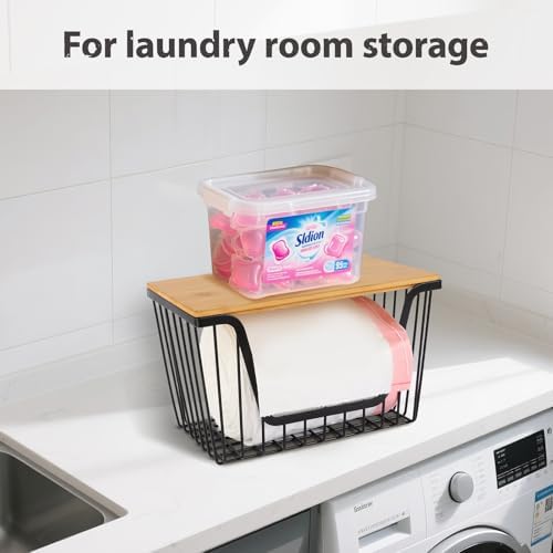 1 Pack Fruit Basket for Kitchen Counter, Stackable Pantry Organizers Storage, Large Wire Storage Basket Suitable for Storing Fruits, Onions, Potatoesand Vegetables