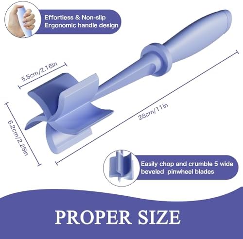 2 Pack Meat Chopper Ground Beef Masher Tool for Hamburger