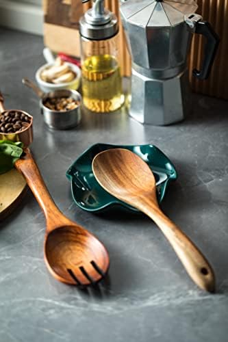 Miamolo Ceramic Spoon Rest for Kitchen Counter, Coffee Bar, Dishwasher Safe