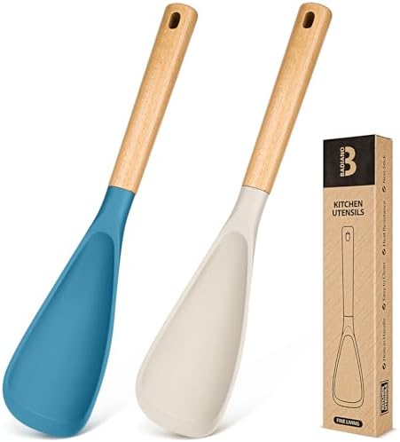 Badiano Silicone Cooking Spoon for Nonstick Cookwares, Multi-function,13.4"