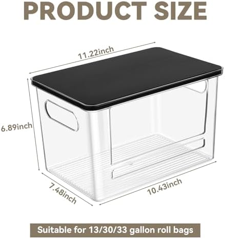 Trash Bag Dispenser Under Sink Organizer for Pantry, Kitchen