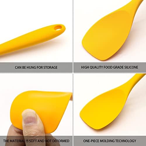 11 PCS Cooking Kitchen Utensils Set, Yellow Silicone Utensils Set