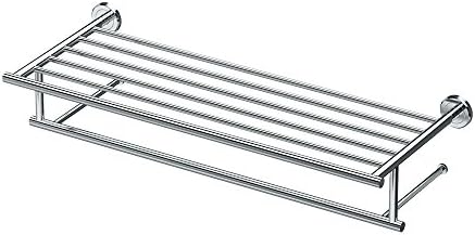 Gatco 4247 Latitude II 24-Inch Towel Rack with Bar, Wall Mounted Bathroom Towel Rack, Chrome
