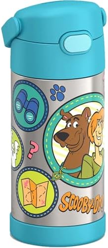 THERMOS FUNTAINER Water Bottle with Straw, 12oz, Scooby-Doo