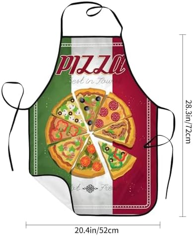 Sigouyinei Waterproof Kitchen Apron For Women Men Soft Bib Work With Pocket
