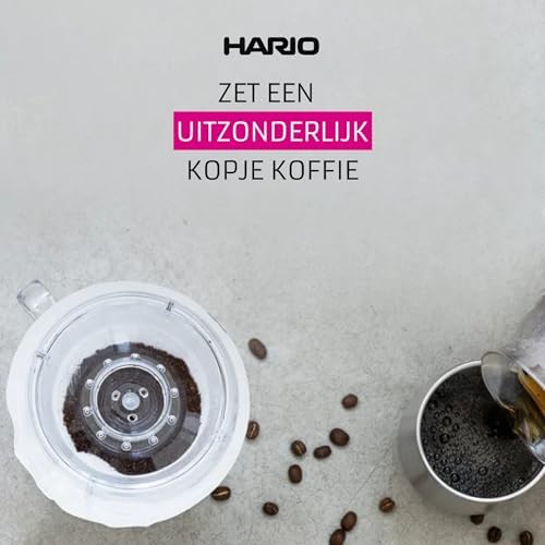 Hario V60 Ceramic Coffee Dripper Pour Over Cone Coffee Maker Size 01, White