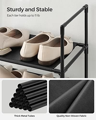 SONGMICS Shoe Rack, 10-Tier Shoe Shelf, Shoe Storage Organizer