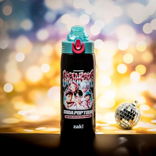 Zak Designs KPop Demon Hunters Sage 19oz Leak-Proof Straw Kids Water Bottle