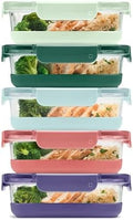 Ello Duraglass Refresh 3.4 Cup Meal Prep Containers, 10 Pc, Everest
