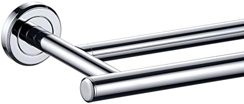 Gatco 4244 Latitude II 24" Double Towel Bar, Chrome / Wall Mounted Double Towel Holder for Bathroom