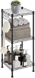 SONGMICS 3-Tier Bathroom Shelf, Storage Rack for Small Space