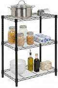 Honey-Can-Do 3-Tier Shelving Storage Rack Organizer, 250 lb Shelf Capacity