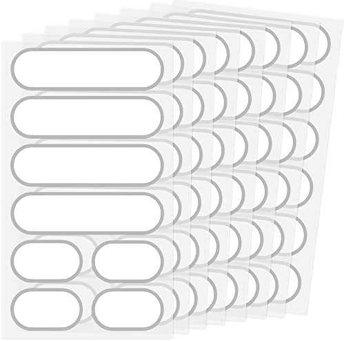 CHUBBIEE Waterproof Kitchen Labels for OXO POP Containers, 64-Pack, 2 Sizes