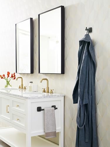 Amerock Stature 8" Matte Black Towel Bar