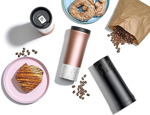 Ello Miri 16oz Insulated Stainless Steel Travel Mug with Slider Lid, Black