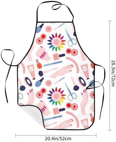 Sigouyinei Waterproof Kitchen Apron For Women Men Soft Bib Work With Pocket
