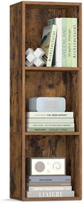 VASAGLE Bookshelf, 3-Tier Bookcase, 11.8 x 9.4 x 37.3 Inches