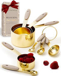 Styled Settings Gold Measuring Cups and Spoons Set, 8-Piece