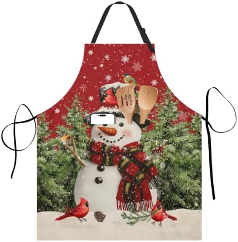 Giwawa Apron Unisex Resistant 33 x 28 inches with 2 Pockets Cooking Kitchen Aprons Suitable for BBQ Grill Drawing Haircut