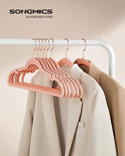 SONGMICS Velvet Hangers 50 Pack, Non-Slip Clothes Hangers, Space-Saving