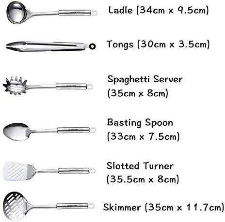 Cooking Utensils Set, 11PCS Stainless Steel Kitchen Tool Set