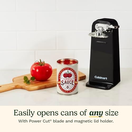 Cuisinart Electric Can Opener, One-Touch Operation, Nonslip Base, Black
